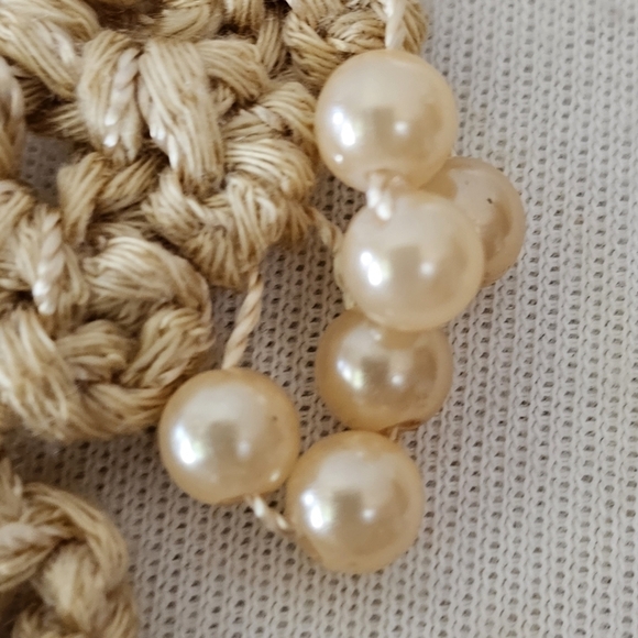 CROCHETED Bohemian Beaded Vest Size S - Picture 7 of 13